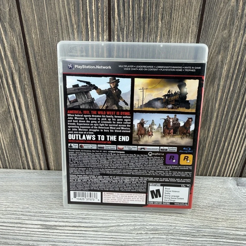 Red Dead Redemption PS3 Sony PlayStation 3 2010 CIB Complete w Map